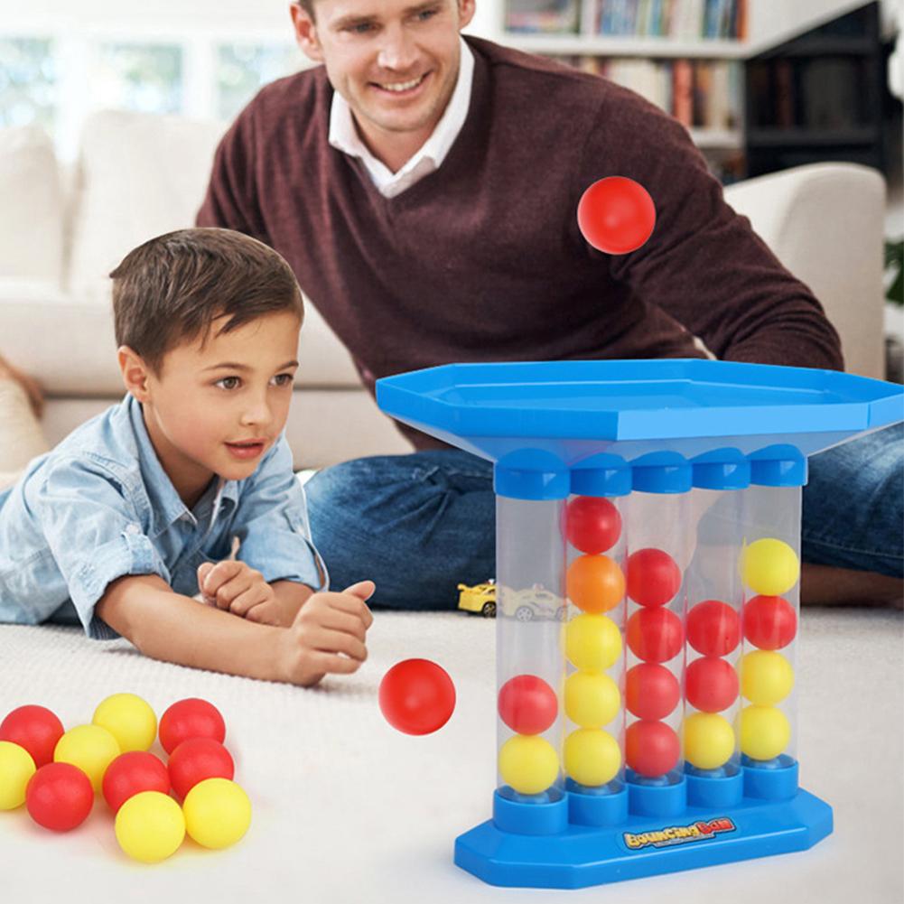 Bouncing Balls Board Game Parent-Child Interactive Throwing Ball Toys Table Jumping Ball Toys for Adults Kids Party Birthday