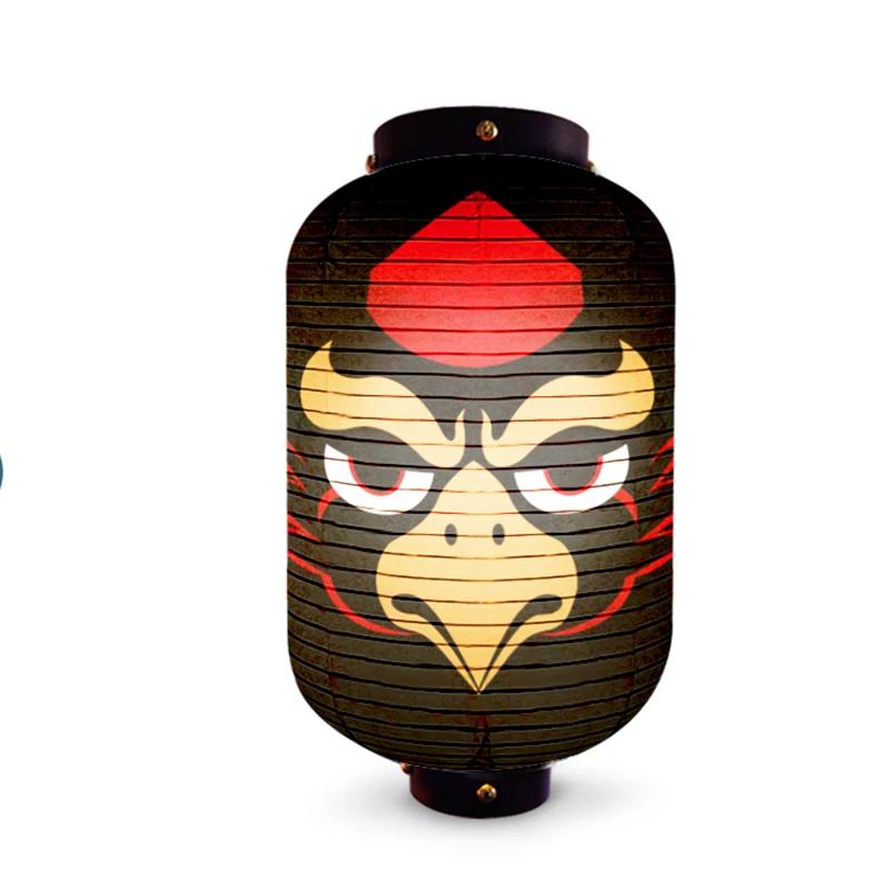 Waterproof Japanese Style Hanging Lantern Sashimi Sushi Pub Bistro Restaurant Izakaya Lantern Party Decor Grimace Lantern