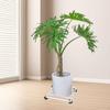 Flower Pot Stand with Casters Plants Rack Metal Tray Mover Plant Pots Roller Base for Office