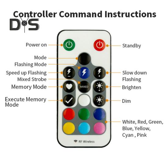 Беспроводные светодиодные стробоскопы с дистанционным управлением, водонепроницаемые, перезаряжаемые, 500 мАч, высокая яркость, вспышка, автомобильные ночные предупреждающие огни для автомобиля, мотоцикла, велосипеда