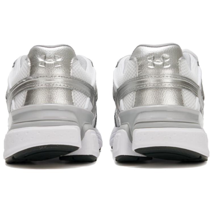 Under Armour Дышащие и легкие низкие кроссовки для бега, унисекс, белые с серебристым, 6005284-100