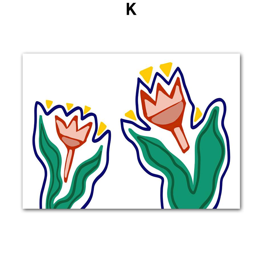 Винтажная акварельная картина на холсте, женский цветок, абстрактное настенное искусство, украшение для гостиной, фотографии и принты, постер для домашнего салона