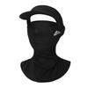 ZVCXOE Cooling Balaclava Face Cover with Integrated Hollow Cap and Neck UV for and Summer Black Shield, Protection, Breathable, Sweat-Wicking,
