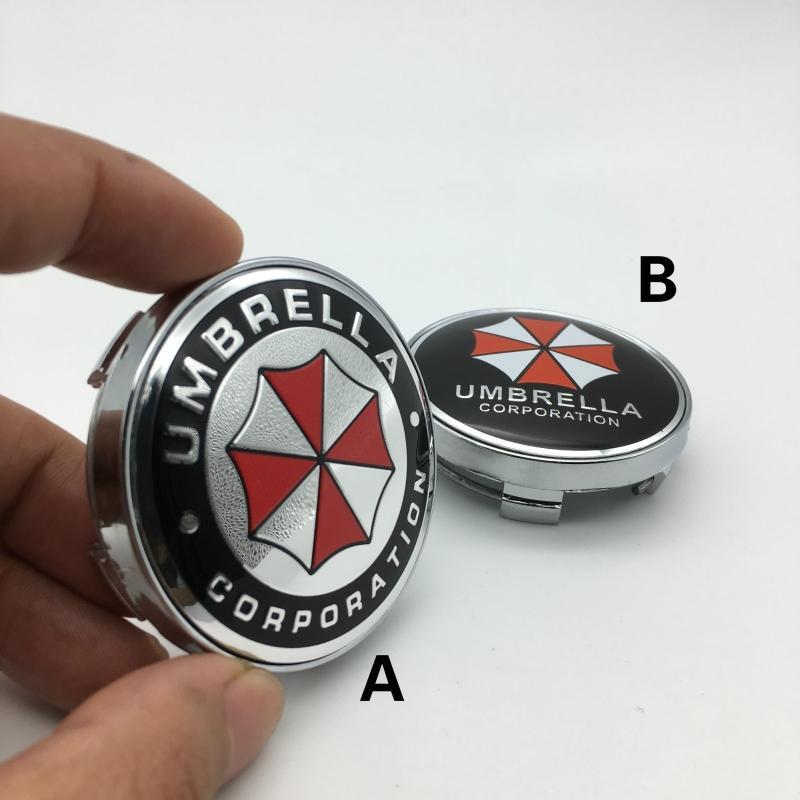 4 шт./60 мм автомобильный Стайлинг эмблема корпорации UMBRELLA CORPORATION автомобиля ступица колеса центральная крышка значок наклейка автоаксессуары
