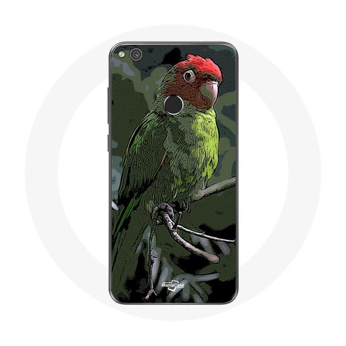 Coque pour Huawei P8 Lite 2017 Pionus Perroquet Rouge Vert