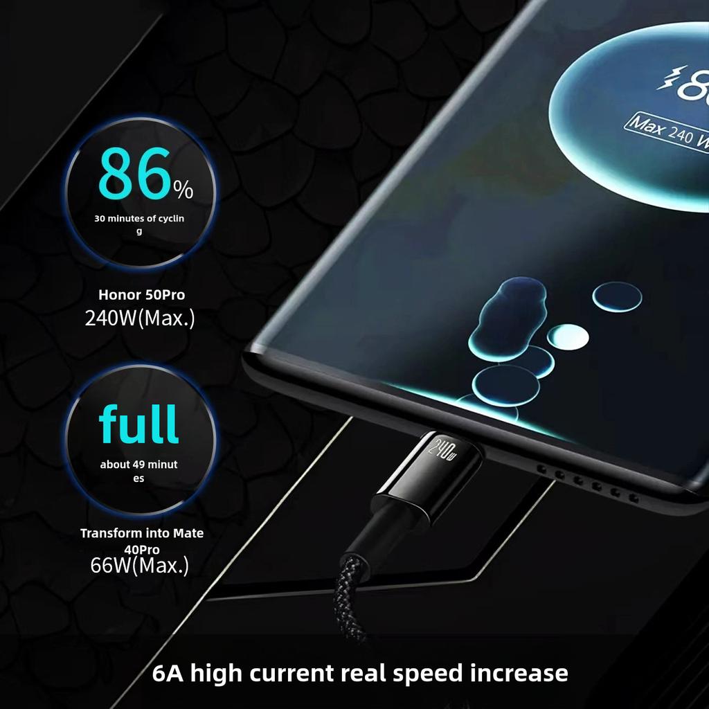 240 Вт цинковый сплав сверхбыстрый кабель для зарядки Type-C на Type-C для iPhone15 Samsung Xiaomi HUAWEI MacBook