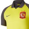 Nike Повседневный пуловер с цветными блоками с воротником и короткими рукавами, футбольная рубашка Fan Edition, сезон 2020/2021, мужские топы Opti-Yellow Lightning-Grey CI7641-732