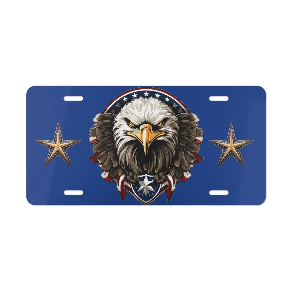 Металлическая табличка с эмблемой American Eagle, синий звездный фон, Декоративное настенное искусство, Домашний декор, 30x15 см