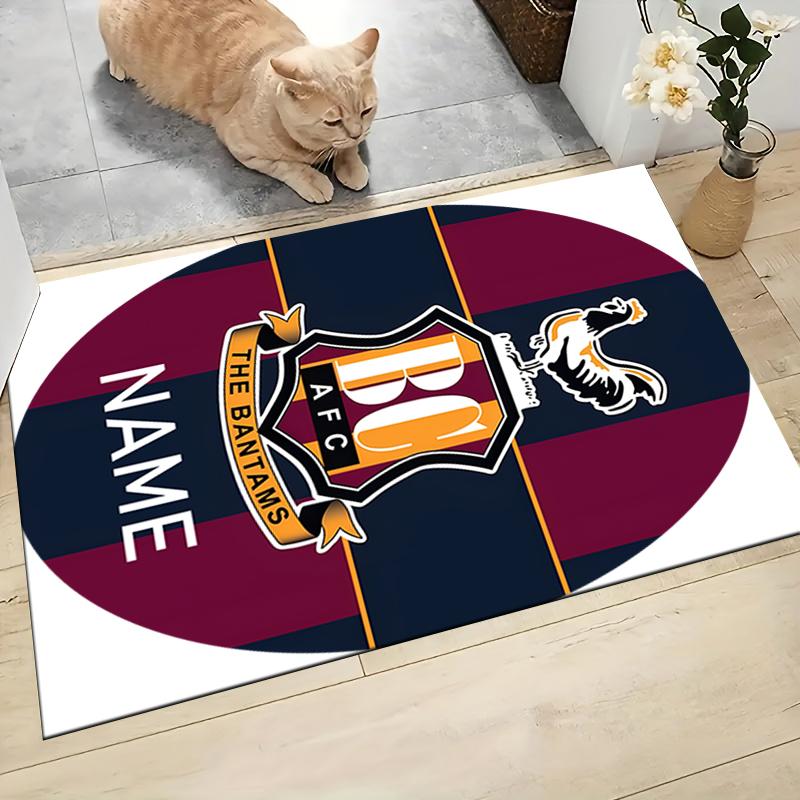 Custom Name Chelsea FC Crest Carpet Rug Customizable Soft Washable Anti-Slip Home Living Room Sofa Mats Personalized Rug. 0909218