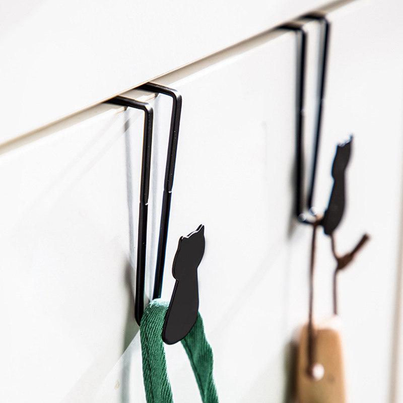 Вешалка для шкафа Милая кошка Без дырокола Вешалка для ящика Маленькая вешалка Вешалка для пальто