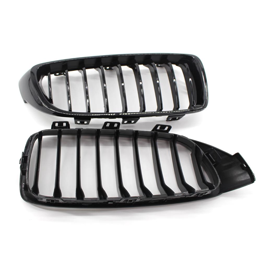 Глянцевая черная цветная передняя решетка, замена гриля для почек для BMW 4 серии F32 F33 F36 F80 F82 M4 Sport Style