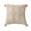 Plain Nordic Style Ins Tufted Tassel Pillow Case Cross-border Retro Tassel Car Pillow Sofa Pillow Case