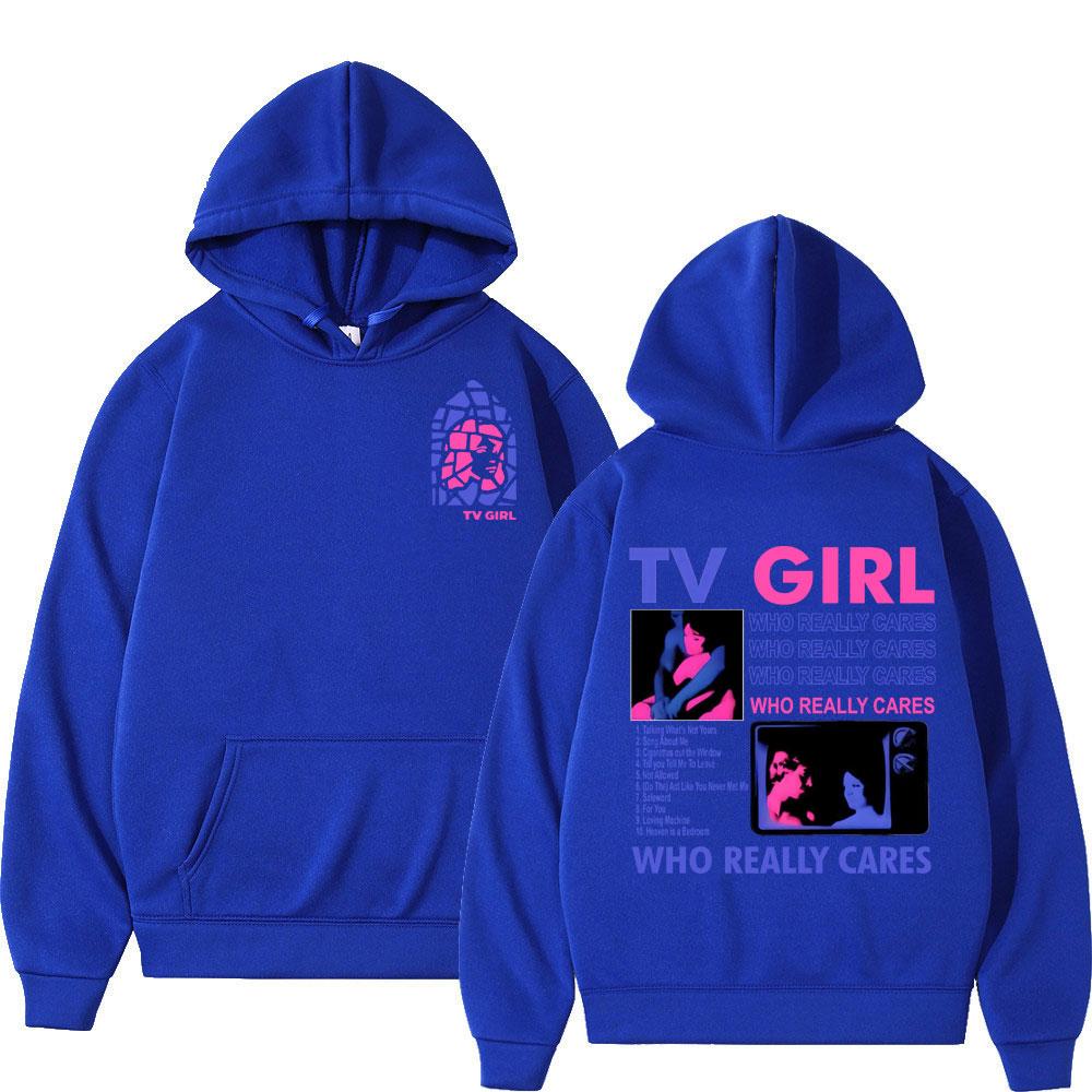 Мужское худи с принтом TV Girl, ретро-мода, толстовка, худи Харадзюку Y2k
