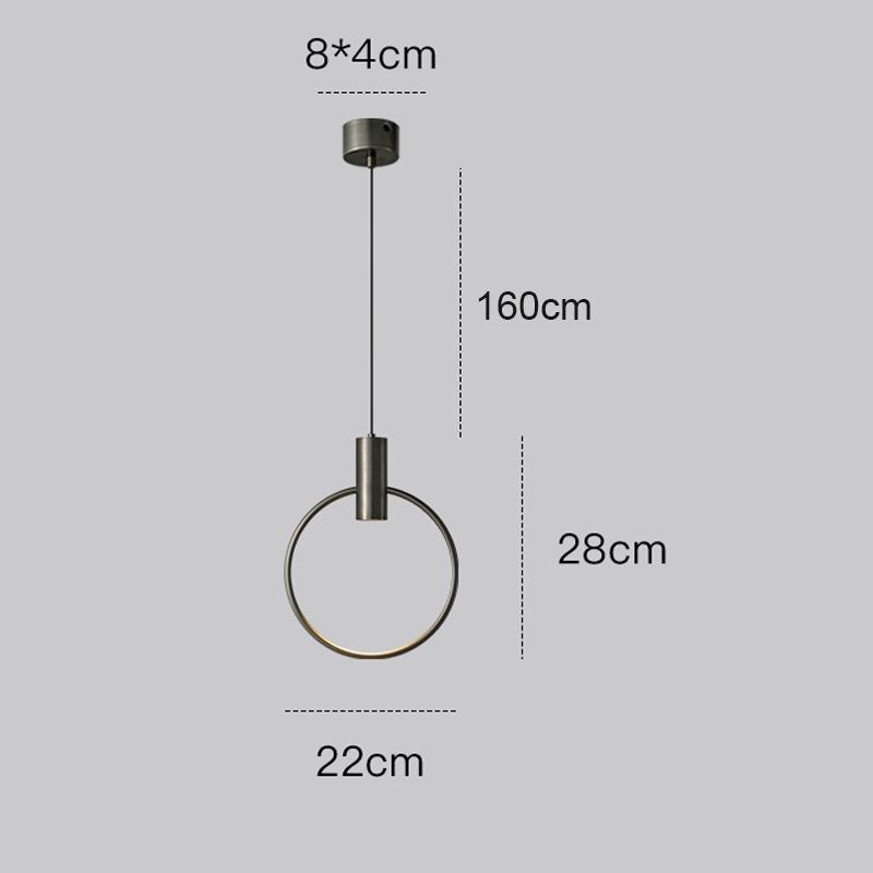 Скандинавский светодиодный подвесной светильник Подвесная лампа Внутреннее освещение Украшение дома Гостиная Спальня Прикроватный столик Обеденные столы Современный свет