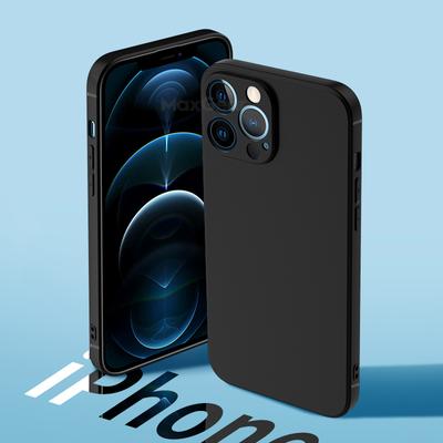 Матовый ультратонкий силиконовый чехол для iPhone 12 13 11 Pro Max 13 Mini X XS Max XR 7 8 6 S 6S Plus SE 2020 Мягкая TPU черная задняя крышка
