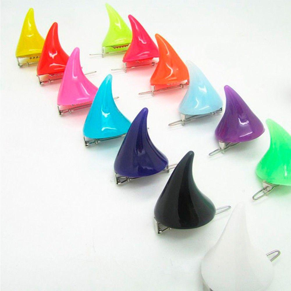 1 Pair Stereo Hair Accessory Dress Women Hair Clip Halloween Cosplay Hairpin Devil Horn Ear Clip