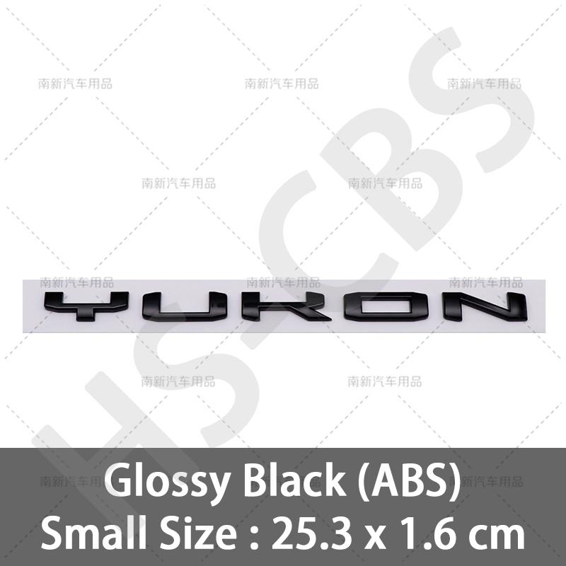 swpzb8 Big Small Size 3D ABS YUKON Letters Emblem Logo Car Stickers for GMC Car Rear Trunk Bumper Tailgate Badge Styling Accessories