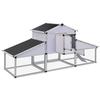 VidaXL Chicken Coop with Ramps and Nesting Box Aluminum