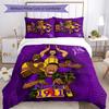 3pcs Custom Name Cartoon Omega Psi Phi Bedding Set Duvet Cover Closure Includes 1 Duvet Cover & 2 Pillowcases for All Seasons Bedroom Decor