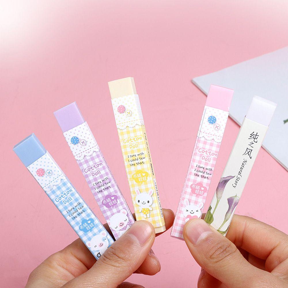 Kids Novelty Writing Drawing Erasers School Office Supplies Long Strip Eraser Stationery Tools