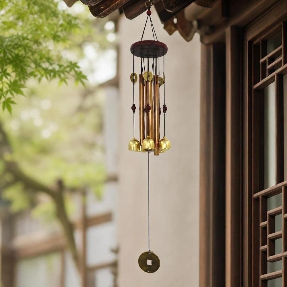 Metal Bell Metal Wind Chimes Wealth and Prosperity Hanging Ornaments Decorative Wind Chimes Garden