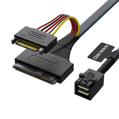 OIKWAN HD к NVMe SSD Mini-SAS (SFF-8643) У.2 (SFF-8639) Кабель, 2,6 фута