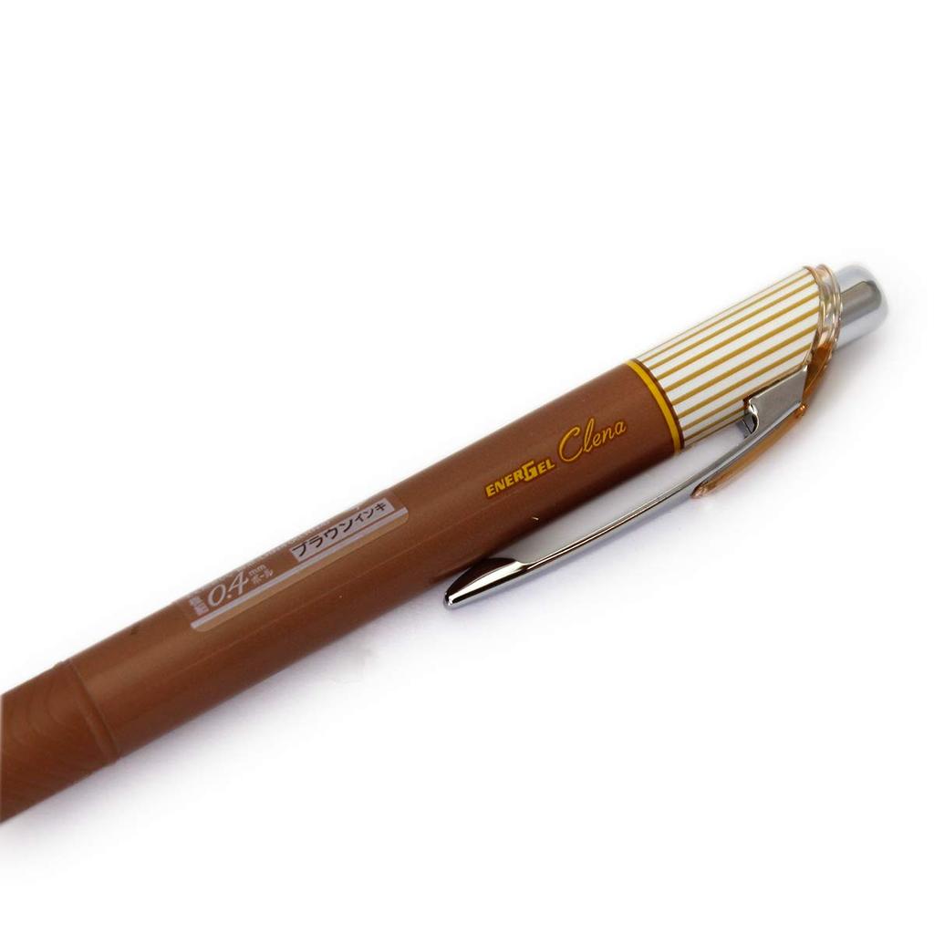 Pentel Energel Clena Игла Чернила/Коричневый, 0,4 мм (Очень хорошо) Тип, BLN74L-E, Размер 16x11x147мм/13г