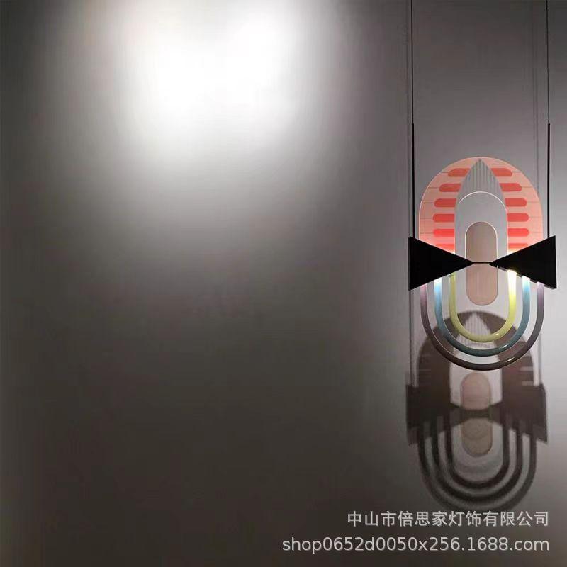 Итальянский дизайн геометрический подвесной светильник Модное искусство подвесной цветной свет Современный интерьер Кухня Гостиная Ресторан спальня