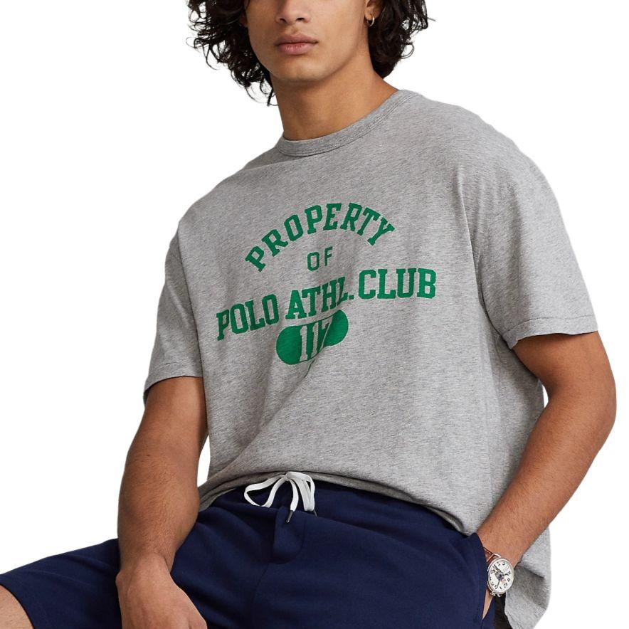 Хлопковая футболка с коротким рукавом и круглым вырезом Polo Ralph Lauren с принтом логотипа и букв, мужская футболка MNPOTSH1N821202-020