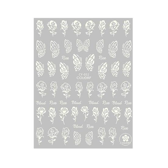 Наклейки для ногтей, яркая шелковистая элегантная светящаяся наклейка «сделай сам», 3D светящаяся бабочка, украшение для красоты