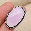 Pink Chalcedony Gemstone Solid 925 Sterling Silver Handmade Jewelry Excellent Ring