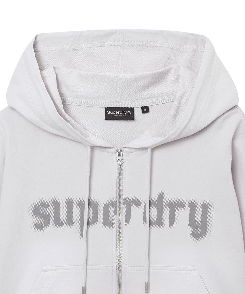 Syupeodeulai Женская выцветшая толстовка на молнии Cool Grey