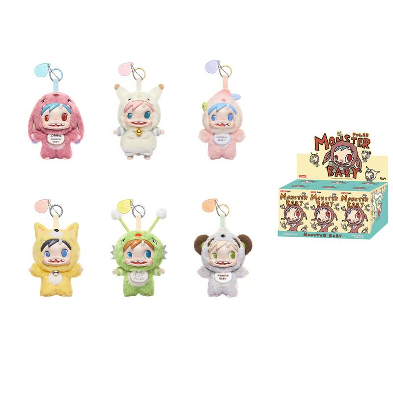 POP MART POLAR MonsterBaby Мягкие Игрушки Загадочные Коробки Одиночная Загадочная Коробка/Полная Коробка 6 Шт PPMT-2511-0048