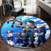 1 шт. Круглый ковер My Hero Academia - Коврик под стул с дизайном из аниме для офиса, домашнего декора, гостиной