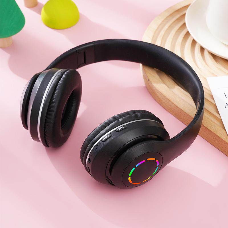 B39M PRO LED Градиентные Светящиеся Беспроводные и Проводные Bluetooth Наушники-Повязка