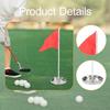 Golf Putting Cup with Flag Training Hole Portable Equipment Stainless Steel for Garage