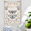 Градиент Таро, черно-белая психоделическая бабочка, домашний декор, художественный настенный богемный декоративный гобелен