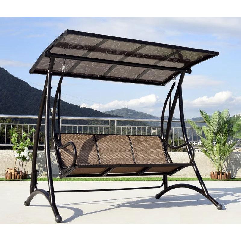 Уличные качели Балконное кресло-качалка Садовое патио Подвесное кресло Уличная трехместная откидывающаяся кровать Интернет Знаменитость Качели Кресло