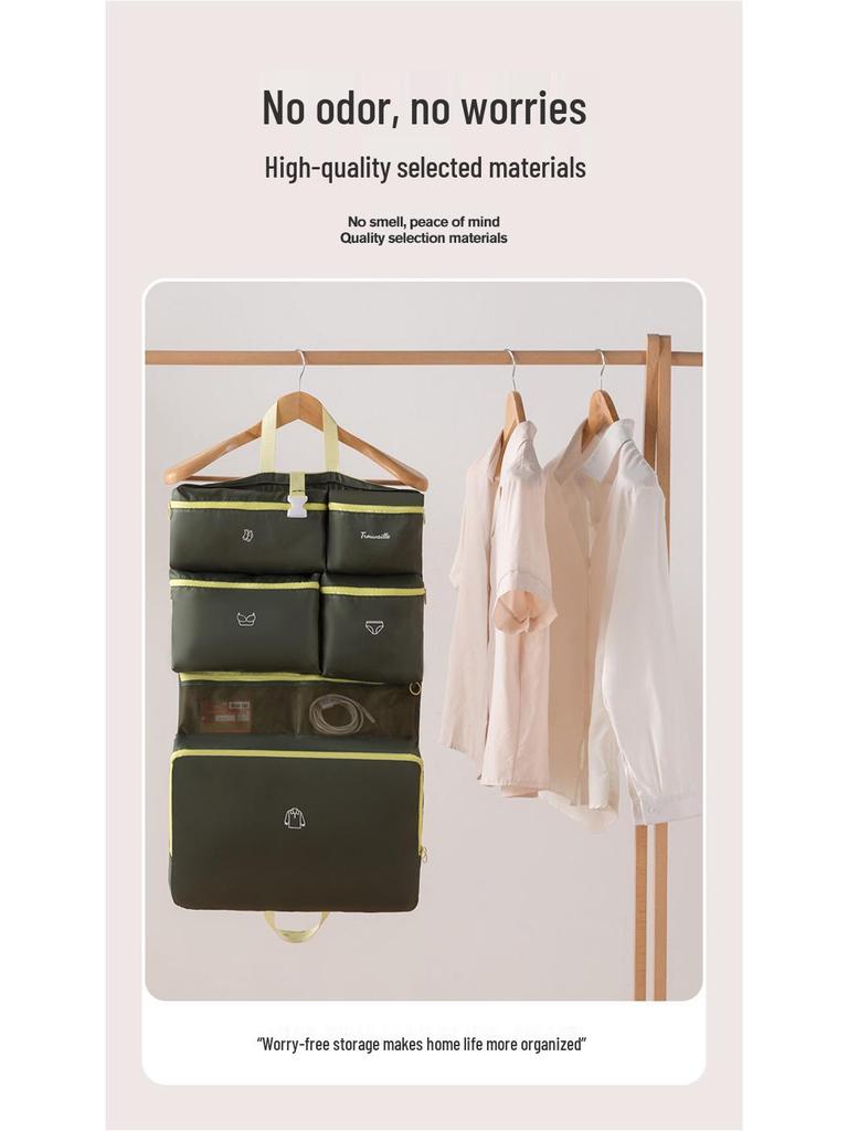 Набор дорожных сумок 7-в-1 - Большая вместимость, многосекционный органайзер для одежды и мелочей