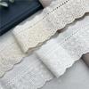 3Meters/lot Pure Cotton 6cm Beige/White Handmade Embroidery Lace Accessories Exquisite Retro Cotton Cloth Trim Accessory