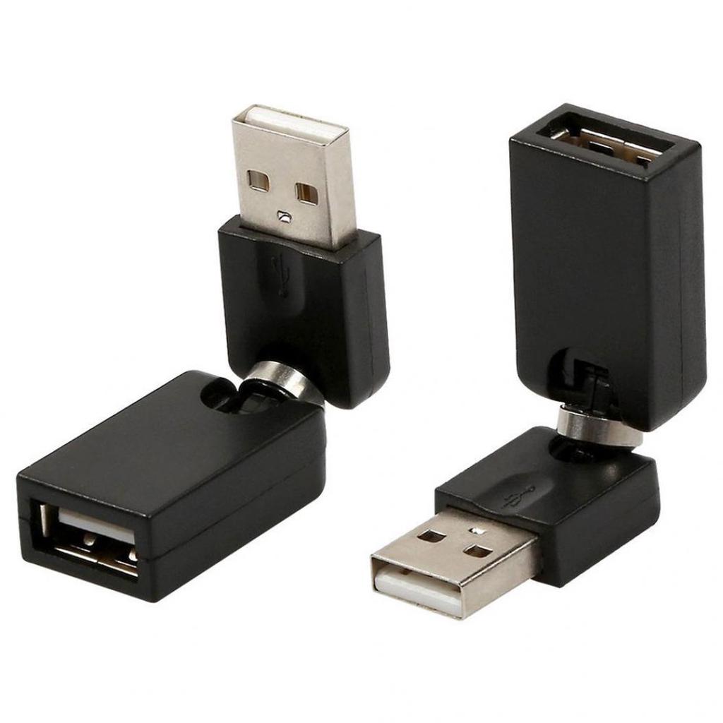 360o Swivel Adjustable Angle USB 2.0 Male To Female Adapter Cable Converter