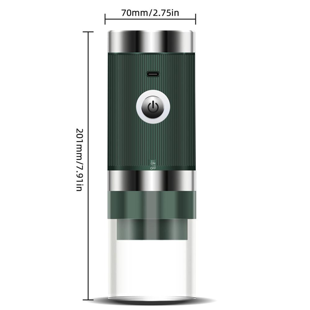 Electric Coffee Bean Grinder 5 Level Adjustable Auto Stop Gravity Espresso Grinder Portable