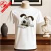 Wallace and Gromit Printed T-shirt Tops Cartoon and Anime Printed T-shirt Summer Cotton Casual Breathable Camisetas Tees