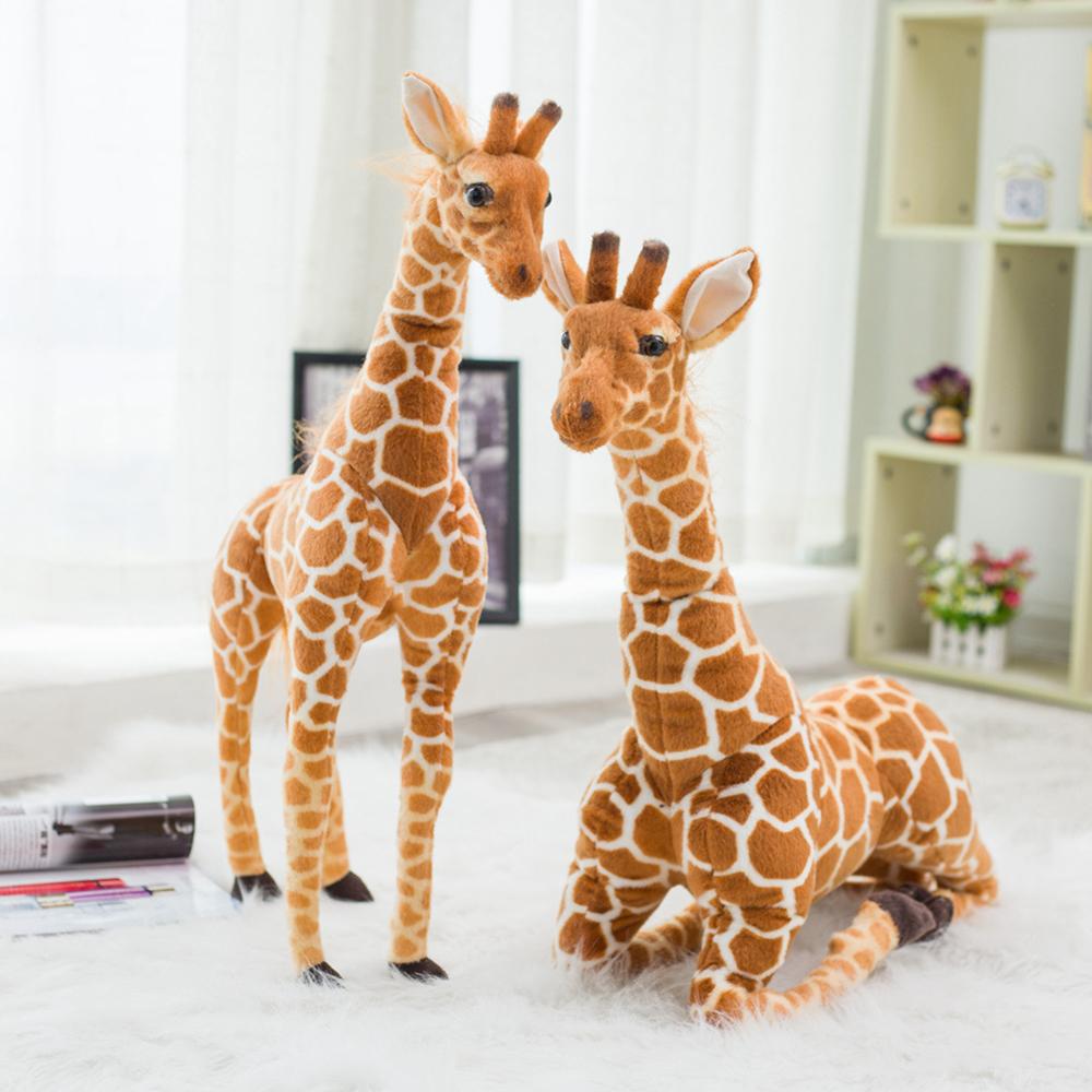 Soft Bedroom Decor Kids Toy Animal Dolls Simulation Giraffe Doll Stuffed Toy Giraffe Plush Toys