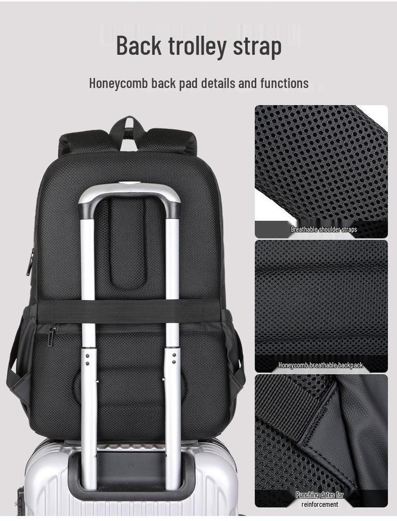 Мужской водонепроницаемый рюкзак большой вместимости для поездок на работу, путешествий и школы