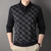 Autumn New Long-sleeved T-shirt Men's Fake Two Men's Polo Shirt Bottoming Casual Top
