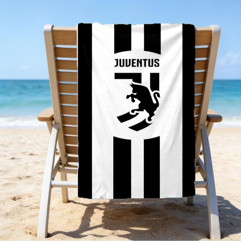 Ultra-Soft Beach Towel with Juventus Football Club Theme,Ideal for Pool - Camping, Diving - Perfect Travel Essential, Vibrant Beach Towel.