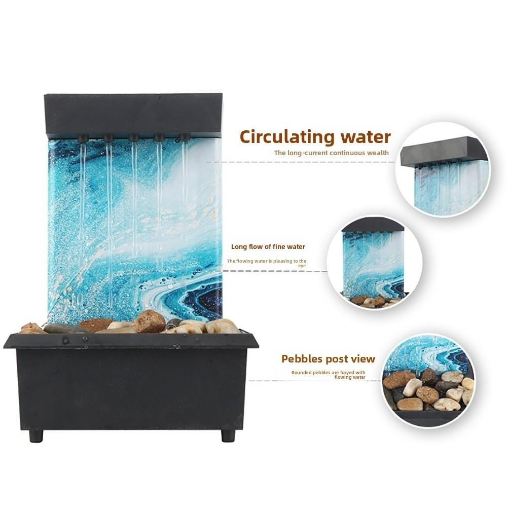 Батарейка/Работа от сети Китайские Фэншуй Водопады Циркулирующая Вода Поток Воды Текущая Вода Украшения Подарок