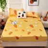 100% хлопок, наматрасники, двуспальная кровать с рисунком, льняные простыни с принтом, защитное покрывало без наволочек