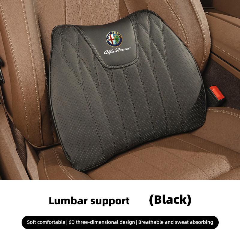 Car Dedicated Seat Cover Memory Sponge Lumbar Support For Alfa Romeo Giulia Stelvio Giulietta 156 159 147 Tonale Brera DiscoTM6